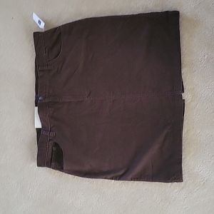 Brown corderoy skirt